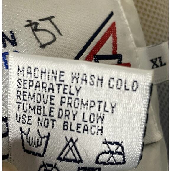 VTG 80s 90s Quinnipiac University Tennis Nylon Zip Up Jacket Men XL Academia Ivy - Picture 15 of 16